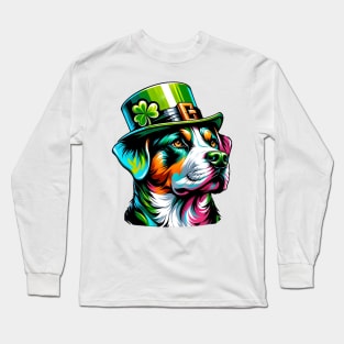 Segugio Italiano Enjoys Saint Patrick's Day Fun Long Sleeve T-Shirt